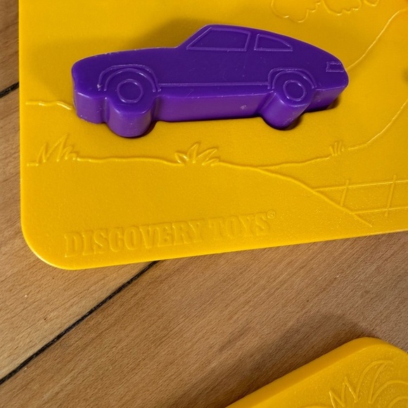 Discovery Toys PLACE & TRACE Stencil Puzzle Set 1990 Complete 3 Trays 18 Objects - Picture 5 of 12